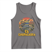 Funny Cinco De Mayo Cryptid Lover Gift Tank Top El Squatcho Dabbing