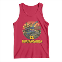 Funny Cinco De Mayo Cryptid Lover Gift Tank Top El Squatcho Dabbing