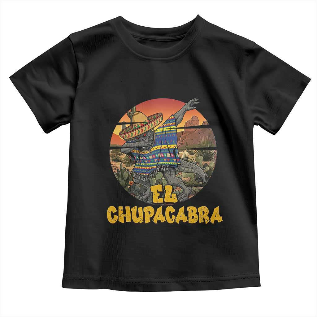 Funny Cinco De Mayo Cryptid Lover Gift Toddler T Shirt El Squatcho Dabbing
