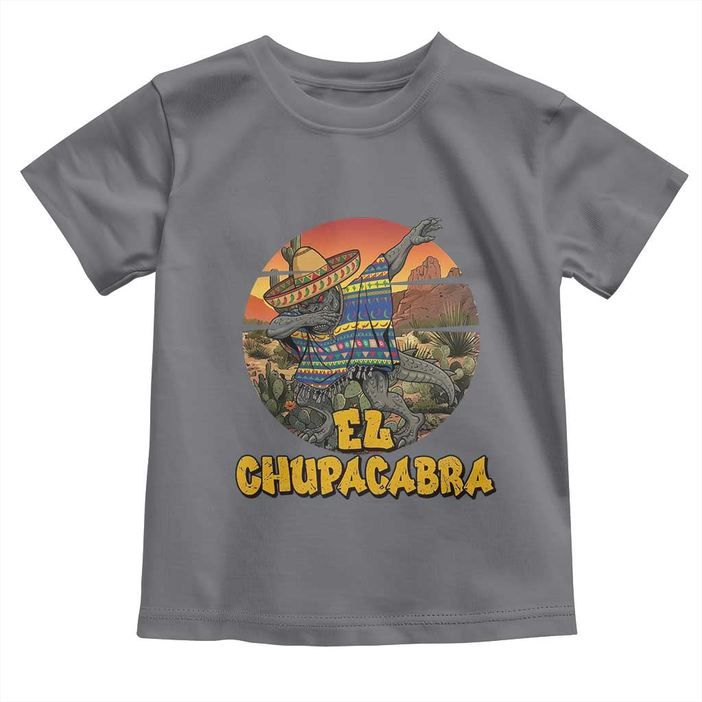 Funny Cinco De Mayo Cryptid Lover Gift Toddler T Shirt El Squatcho Dabbing