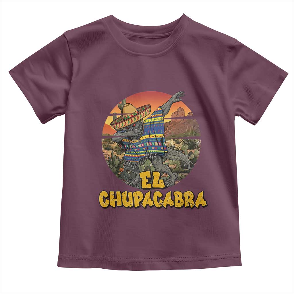 Funny Cinco De Mayo Cryptid Lover Gift Toddler T Shirt El Squatcho Dabbing