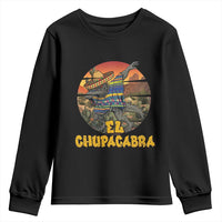 Funny Cinco De Mayo Cryptid Lover Gift Youth Sweatshirt El Squatcho Dabbing