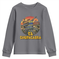 Funny Cinco De Mayo Cryptid Lover Gift Youth Sweatshirt El Squatcho Dabbing