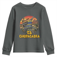Funny Cinco De Mayo Cryptid Lover Gift Youth Sweatshirt El Squatcho Dabbing