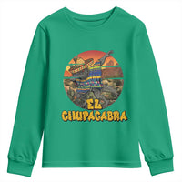 Funny Cinco De Mayo Cryptid Lover Gift Youth Sweatshirt El Squatcho Dabbing