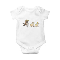Funny Mexican Fiesta Gift Baby Onesie Chupacabra Chasing Taco Goat