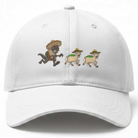Funny Mexican Fiesta Gift Baseball Cap Chupacabra Chasing Taco Goat