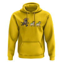 Funny Mexican Fiesta Gift Hoodie Chupacabra Chasing Taco Goat