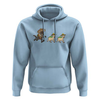 Funny Mexican Fiesta Gift Hoodie Chupacabra Chasing Taco Goat