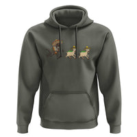 Funny Mexican Fiesta Gift Hoodie Chupacabra Chasing Taco Goat