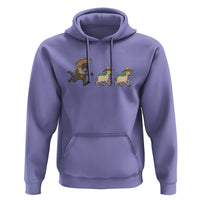 Funny Mexican Fiesta Gift Hoodie Chupacabra Chasing Taco Goat
