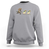 Funny Mexican Fiesta Gift Sweatshirt Chupacabra Chasing Taco Goat