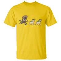 Funny Mexican Fiesta Gift T Shirt Chupacabra Chasing Taco Goat
