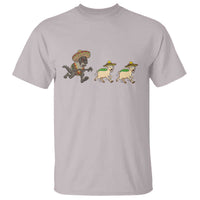 Funny Mexican Fiesta Gift T Shirt Chupacabra Chasing Taco Goat