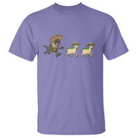 Funny Mexican Fiesta Gift T Shirt Chupacabra Chasing Taco Goat