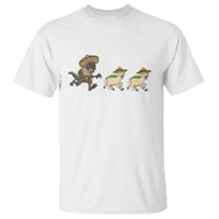 Funny Mexican Fiesta Gift T Shirt Chupacabra Chasing Taco Goat