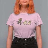 Funny Mexican Fiesta Gift T Shirt For Women Chupacabra Chasing Taco Goat