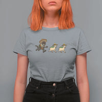 Funny Mexican Fiesta Gift T Shirt For Women Chupacabra Chasing Taco Goat