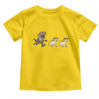 Funny Mexican Fiesta Gift Toddler T Shirt Chupacabra Chasing Taco Goat