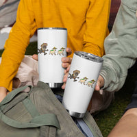 Funny Mexican Fiesta Gift Tumbler Cup Chupacabra Chasing Taco Goat
