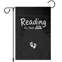 Pregnancy Announcement For Book Lovers Garden Flag Reading For Two