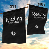 Pregnancy Announcement For Book Lovers Garden Flag Reading For Two