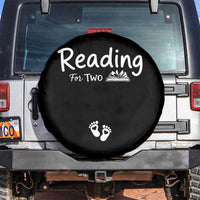 Pregnancy Announcement For Book Lovers Spare Tire Cover Reading For Two