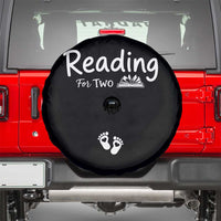 Pregnancy Announcement For Book Lovers Spare Tire Cover Reading For Two