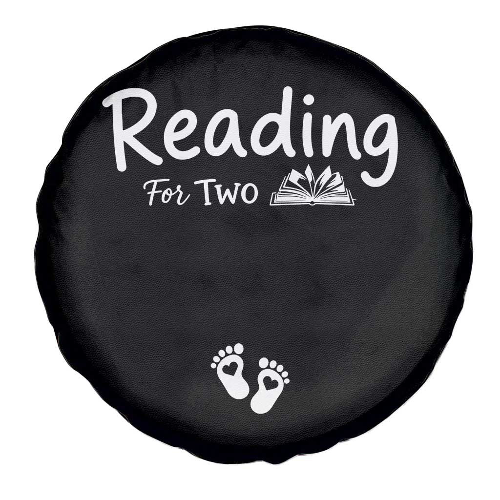 Pregnancy Announcement For Book Lovers Spare Tire Cover Reading For Two