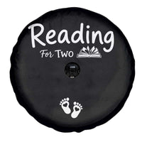 Pregnancy Announcement For Book Lovers Spare Tire Cover Reading For Two