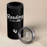 Pregnancy Announcement For Book Lovers 4 in 1 Can Cooler Tumbler Reading For Two