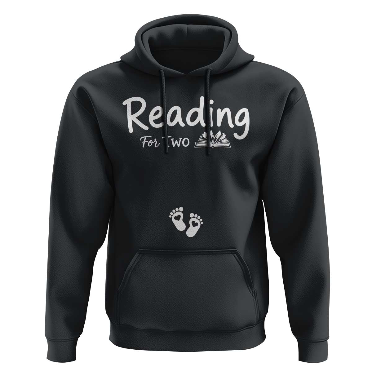 Pregnancy Announcement For Book Lovers Hoodie Reading For Two