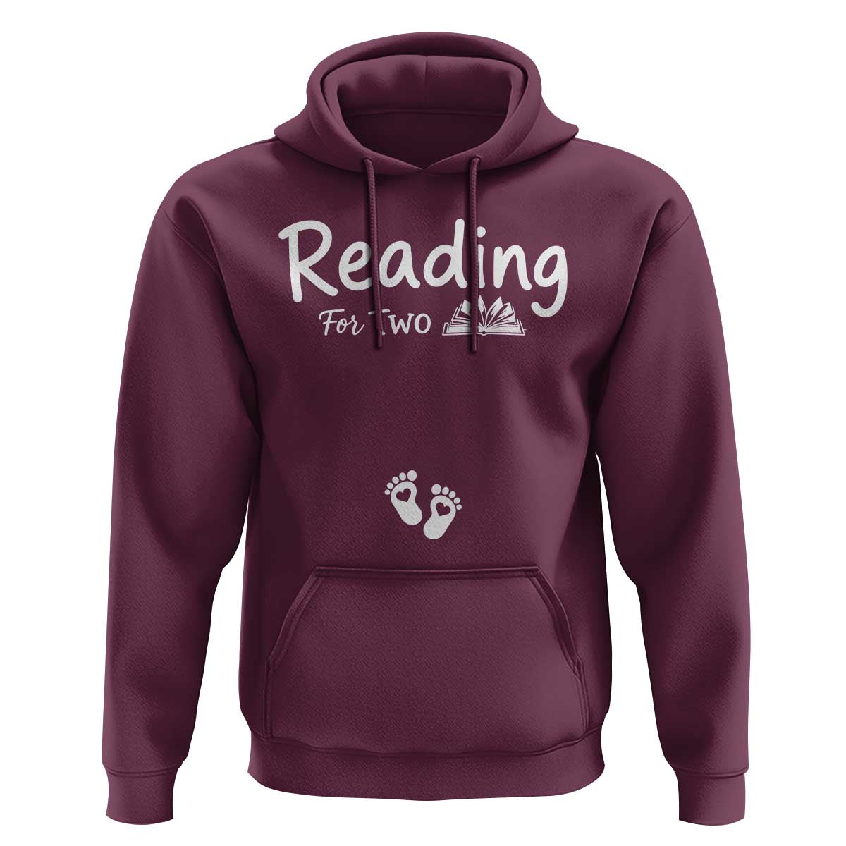 Pregnancy Announcement For Book Lovers Hoodie Reading For Two