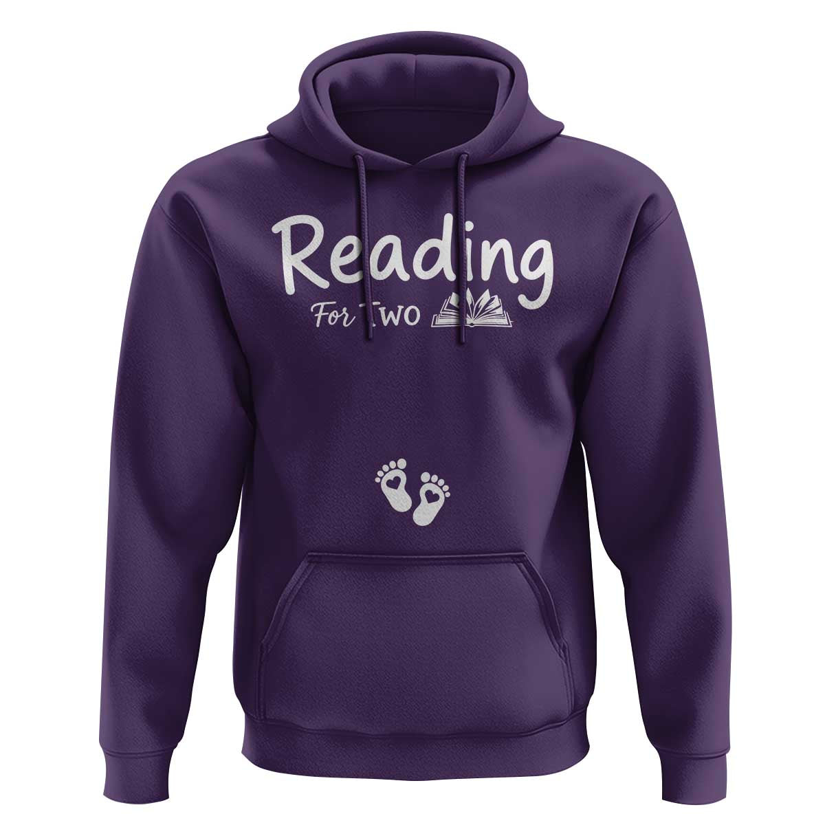 Pregnancy Announcement For Book Lovers Hoodie Reading For Two
