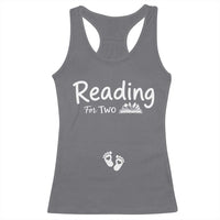 Pregnancy Announcement For Book Lovers Racerback Tank Top Reading For Two