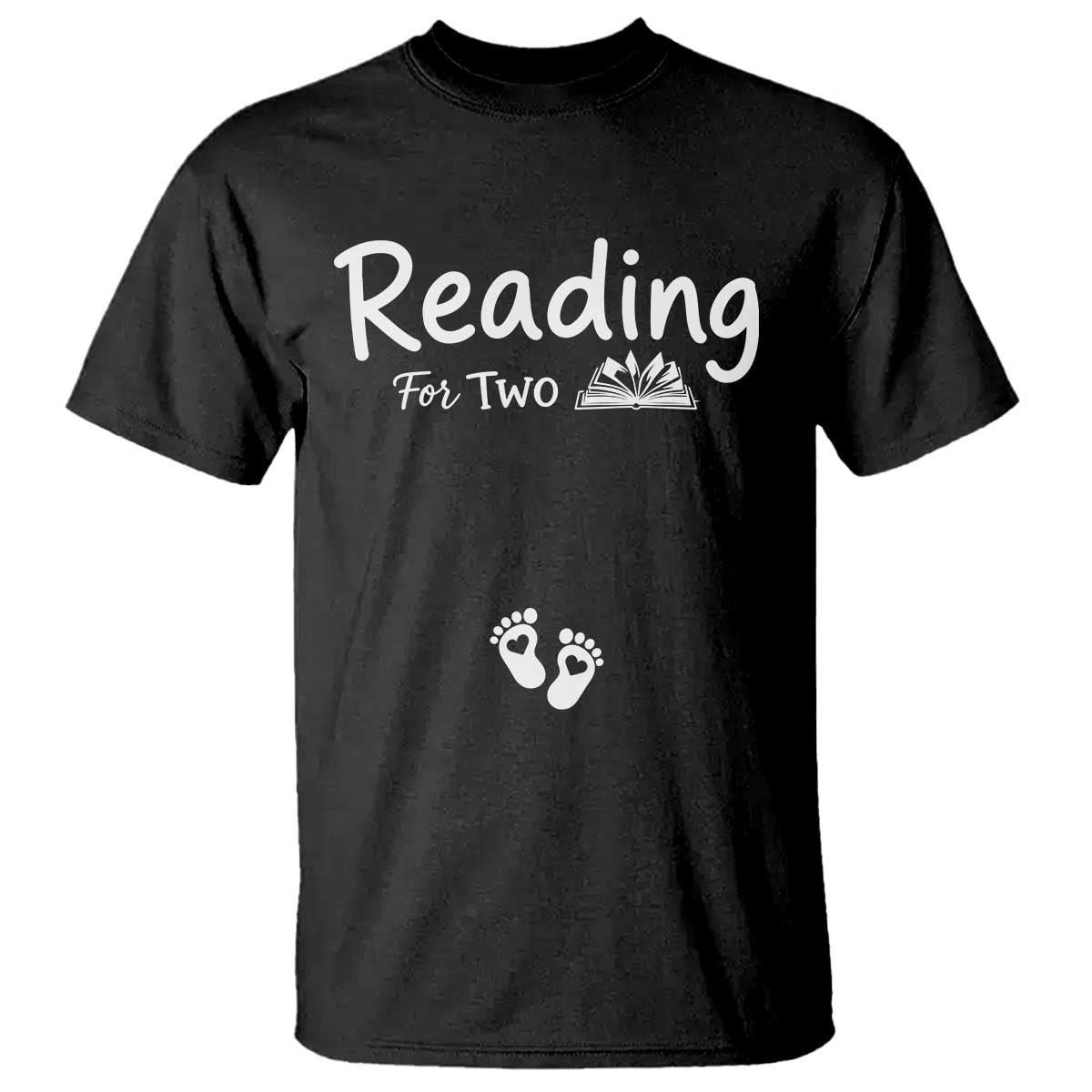 Pregnancy Announcement For Book Lovers T Shirt Reading For Two