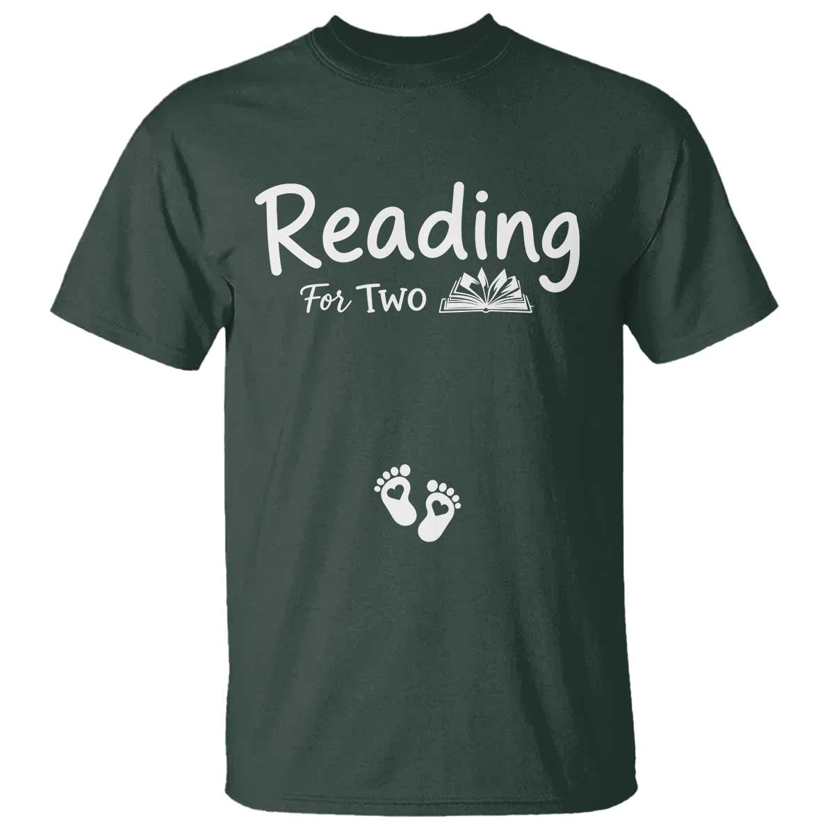 Pregnancy Announcement For Book Lovers T Shirt Reading For Two