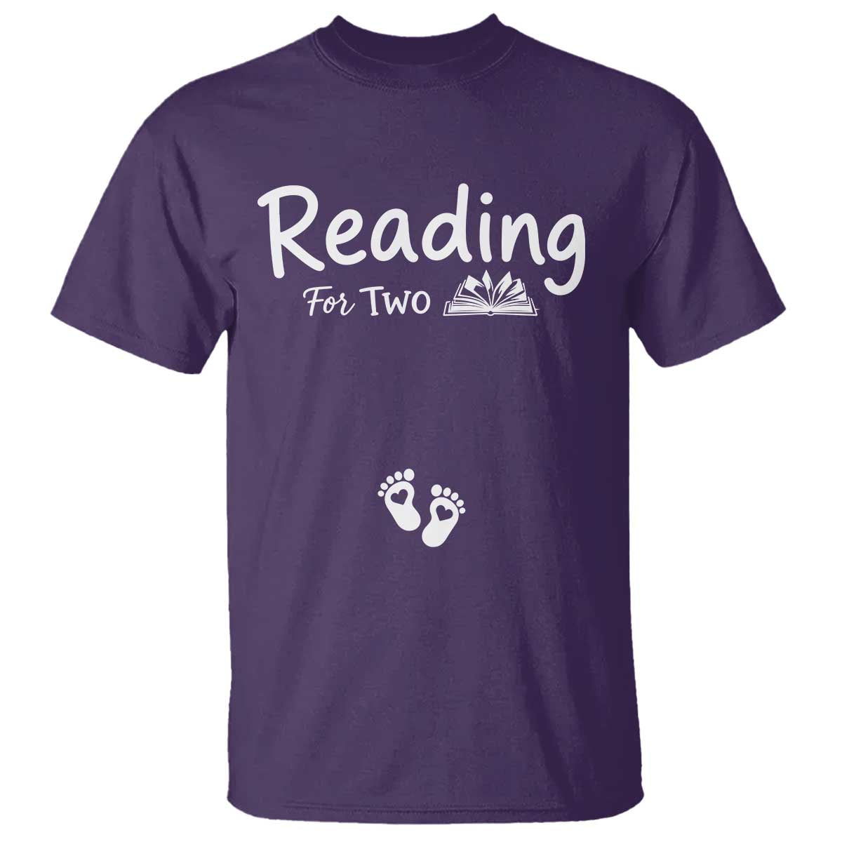 Pregnancy Announcement For Book Lovers T Shirt Reading For Two