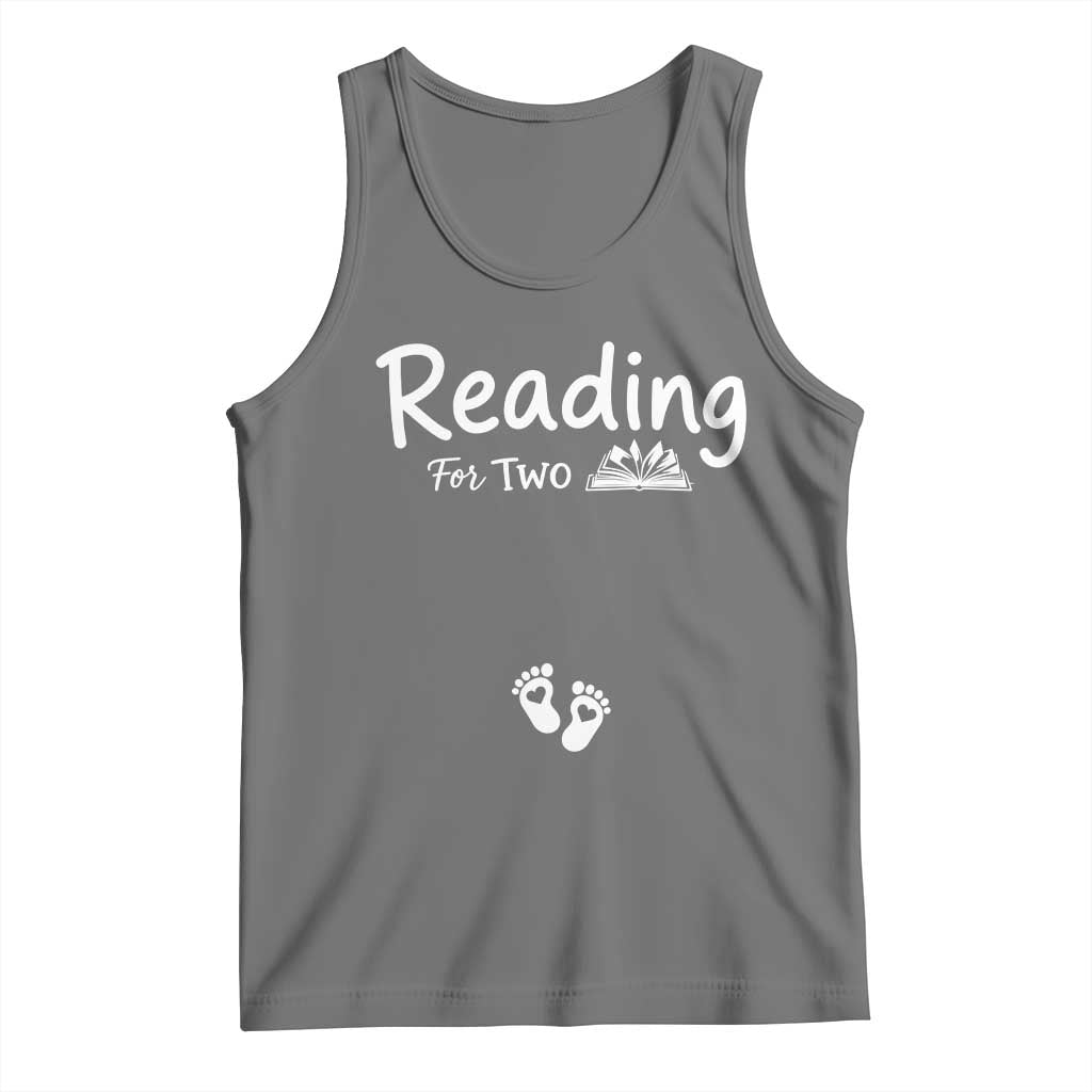 Pregnancy Announcement For Book Lovers Tank Top Reading For Two