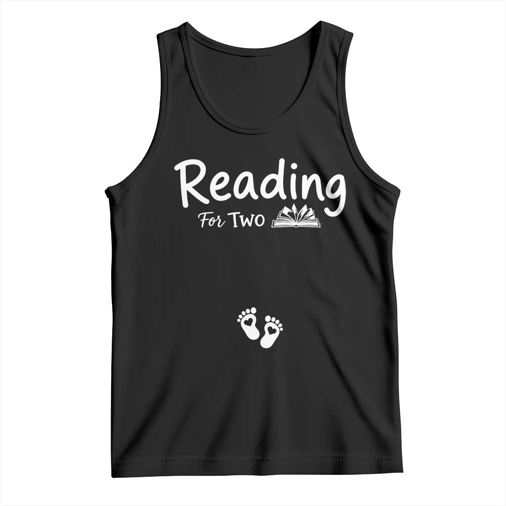 Pregnancy Announcement For Book Lovers Tank Top Reading For Two