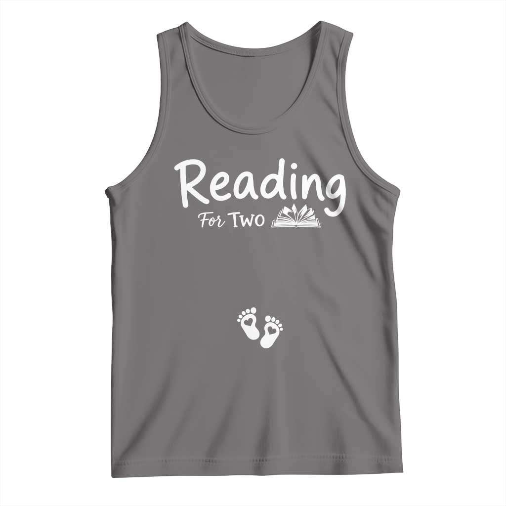 Pregnancy Announcement For Book Lovers Tank Top Reading For Two