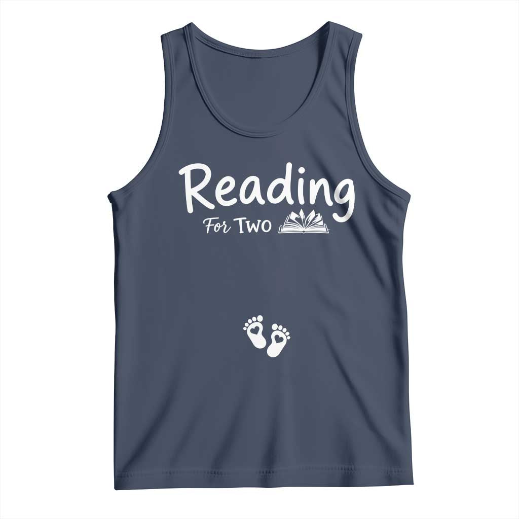 Pregnancy Announcement For Book Lovers Tank Top Reading For Two