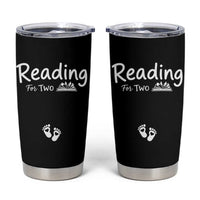 Pregnancy Announcement For Book Lovers Tumbler Cup Reading For Two