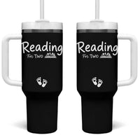Pregnancy Announcement For Book Lovers Tumbler With Handle Reading For Two