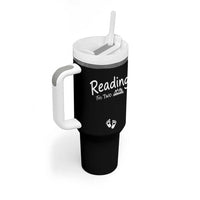 Pregnancy Announcement For Book Lovers Tumbler With Handle Reading For Two
