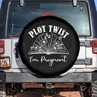 Pregnancy Announcement For Book Lovers Spare Tire Cover Plot Twist I Am Pregnant