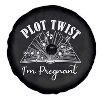 Pregnancy Announcement For Book Lovers Spare Tire Cover Plot Twist I Am Pregnant