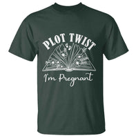 Pregnancy Announcement For Book Lovers T Shirt Plot Twist I Am Pregnant