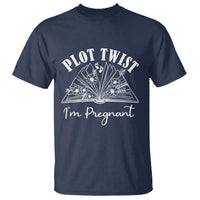 Pregnancy Announcement For Book Lovers T Shirt Plot Twist I Am Pregnant