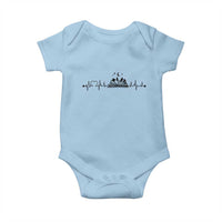 Bookaholic Heartbeat Graphic Baby Onesie Vintage Reader Lifeline Gift